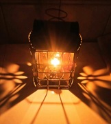 STARA LAMPA naftowa latarnia rustykalna western szwajcarska edelweiss Alpy 