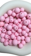Koraliki silikonowe okrągłe 12 mm 2szt kolor jasnoróżowy