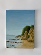 Obraz pejzaż, morze, klif