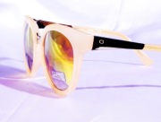 Okulary przeciwsłoneczne GUESS GF0309 72U sunglasses kocie cieliste nude 