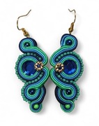 Kolczyki sutasz Nane Sutasz rękodzieło artystyczne 