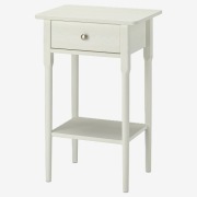 stolik nocny IKEA BLASTASEN, biały, 50x37x76 cm
