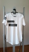 Koszulka męska T -shirt z krótkim rękawem metalowe gwiazdki napisy 