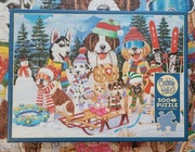 Puzzle Cobble Hill 500 Z górki na pazurki/Snow day zimowe