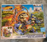 Hot Wheels Monster Trucks T-rex Volcano Arena