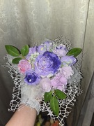 Biukiet z świec sojowych w koszyczku gipsowym idealny na prezent