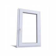 Okno PCV 85x140 2-Szybowe Uchylne Prawe/Lewe Gospodarcze Białe Nowe