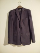 Granatowy garnitur, slim 170/180 cm wzrostu,M