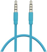 Kabel jack 3,5mm aux 4-biegunowy dł. 2m z opaską