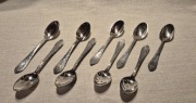 PLATERY - Zestaw 9 łyżeczek posrebrzanych do herbaty ZSRR nigdy nieużywane