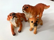 Figurki zwierząt psów labrador Berneński Retriever Mops Pitbul i inn-20 szt