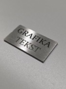 Pakiet 50 szt. - Tabliczka znamionowa Stal Nierdzewna 30x17mm