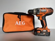 Wiertarko-wkrętarka udarowa AEG BSB 18C + akumulator + ładowarka