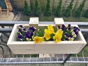 DREWNIANA donica, doniczka, osłonka, 40CM, kwietnik, skrzynka, 0274