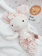 Lalka Myszka Uszyte Uszate ręcznie szyta przytulanka szmacianka handmade
