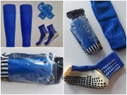 komplet sportowy 8/9 lat 3częściowy skarpety ochraniacze getry