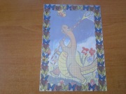 Karteczki do segregatora kartka A5 z albumu Dinozaur Łapie Motyle