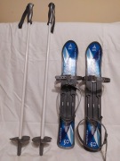 Narty dziecięce z kijkami 50cm