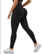 RXRXCOCO Legginsy z Wysokim Stanem Scrunch Butt Nieprzezroczyste Push Up 
