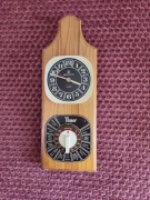 Zegar ścienny kuchenny Mera Poltik PRL – drewniany z timerem