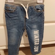 Ocieplane dżinsy rozmiar 86 12-18 m-cy