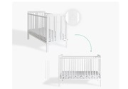 Łóżeczko niemowlęce Woodies Star Cot 120x60