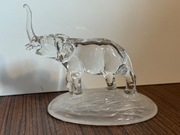 Cristal d’Arques France – szklany słoń 16,5 cm, figurka, z pudełkiem