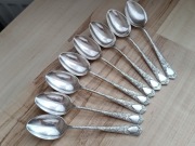 BRYTYJSKIE SREBRZONE ŁYŻECZKI DO KAWY FILIŻANKI