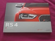 2012 2013 Audi RS 4 RS4 AVANT Prospekt angielski twarde okładki