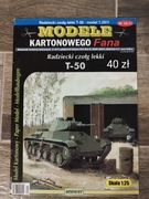 Model kartonowy Radziecki czołg lekki T-50