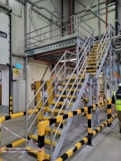 Antresola magazynowa, podest, pomost, nierdzewny, 