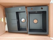 Zlewozmywak półtorakomorowy z ociekaczem Lavello Luxor 1.5s Kolor czarny