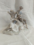 Lladro "Zakochana para przy drzewie " 1969r. Duża figura