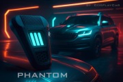 Phantom – futurystyczny tuning maski auta / wlot powietrza Sci-Fi glow