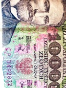 Banknot PRL 10000 zl 1988 rok