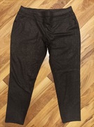 czarne spodnie elastyczne błyszczące L