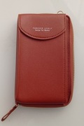 Torebka damska kopertówka na portfel/telefon (brązowa)
