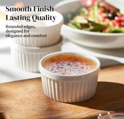 Dowan porcelanowe naczynia do sufletu cream brulee mufinek budyniu