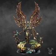 Figurka RPG DnD wydruk 3D 12k " Morticia The Morbid Queen " - 32 mm