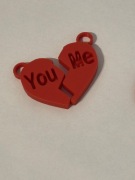 Brelok you & me - serce