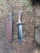 Nóż bowie ręcznie kuty