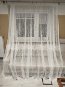 Firanka siateczkowa  długa w stylu retro 