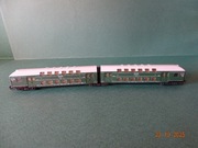 Dwa wagony osobowe piętrowe PKP piętrusy Skala TT