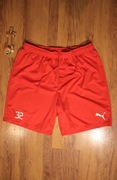 Spodenki Puma r. L poliestrowe sportowe czerwone męskie 
