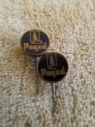 Przypinka PAGED mała czarna 2 sztuki