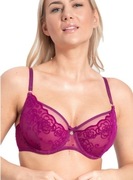 Biustonosz miękki Samanta Ellen A123 70E, fuksja, koronka, podtrzymuje