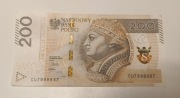 Banknot 200zl seria CU7888887