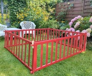 Kojec dla dziecka 150 x170 czerwony