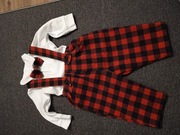 Body spodnie mucha garnitur dla noworodka 62