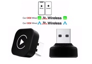 Bezprzewodowy adapter CarPlay i Android Auto 2w1 bluetooth 